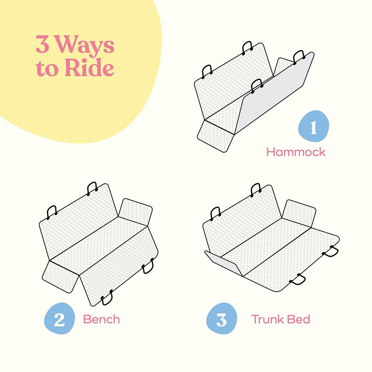 Waterproof Dog Car Seat Cover (Hammock) – No Hair, No Mud, No Stress