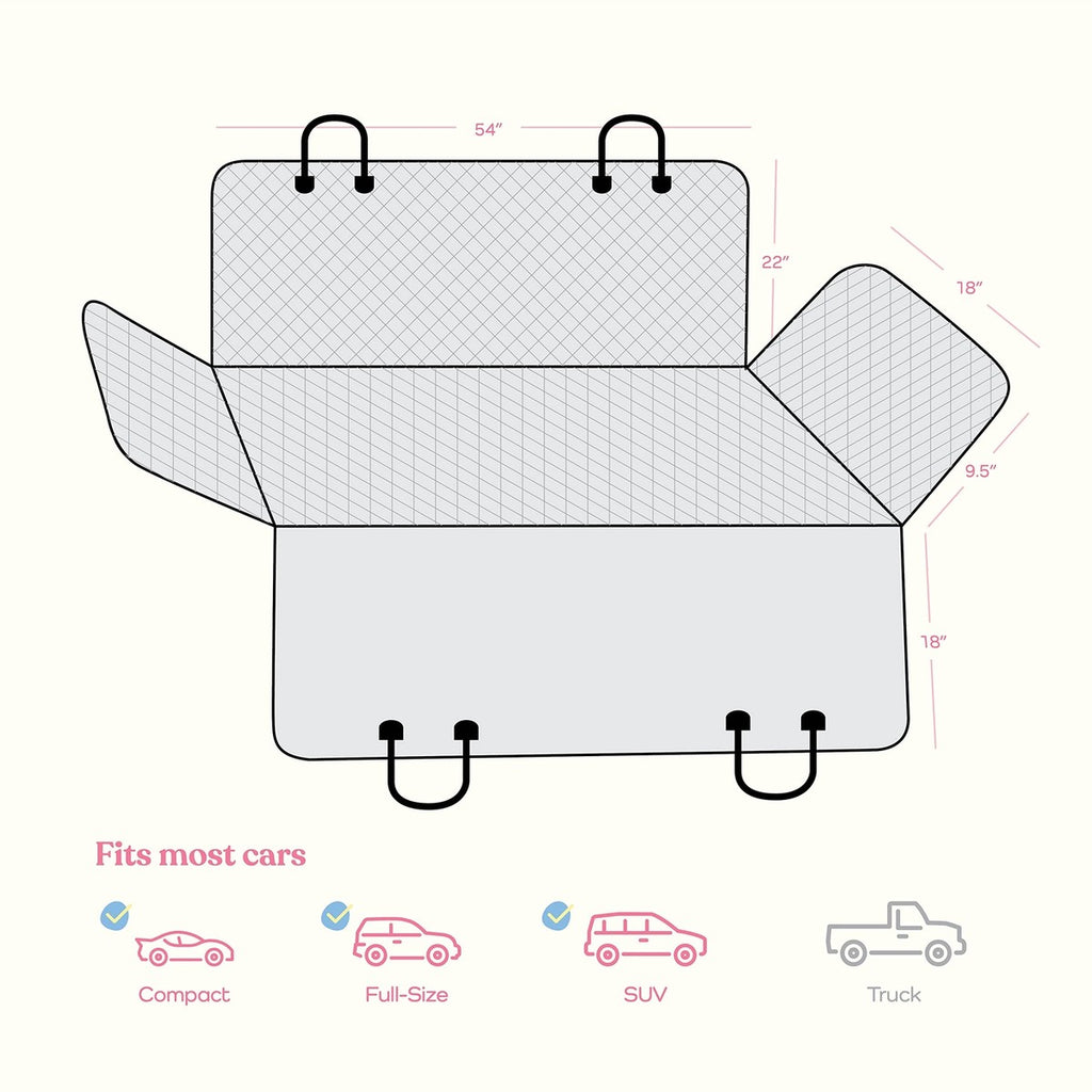 Waterproof Dog Car Seat Cover (Hammock) – No Hair, No Mud, No Stress